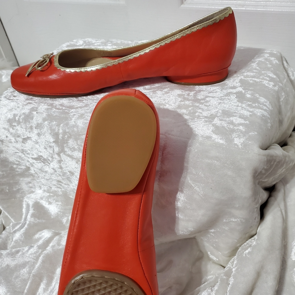 Aerosoles Burnt Orange Flats (CUTE) - Picture 4 of 5